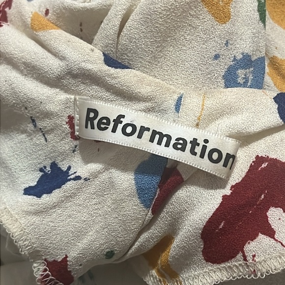 REFORMATION Dress Nella Sleeveless Midi Painted Lady - Picture 5 of 7